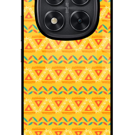Tribal Pattern Redmi Note 14 Pro 5G Glass Case Back Cover by Casekaro