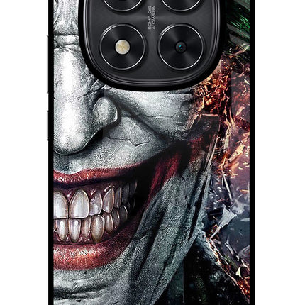 Joker Cam Redmi Note 14 Pro 5G Glass Case Back Cover by Casekaro