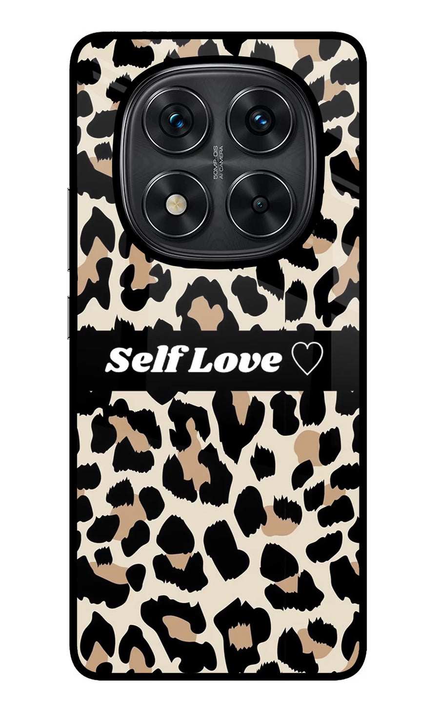 Leopard Print Self Love Redmi Note 14 Pro 5G Back Cover, Glass case