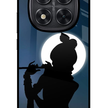 Shri Krishna Silhouette Redmi Note 14 Pro 5G Glass Case Back Cover by Casekaro