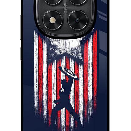 Captain America Marvel Art Redmi Note 14 Pro 5G Glass Case