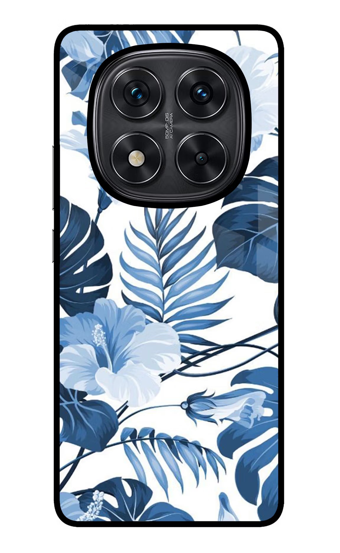 Fabric Art Redmi Note 14 Pro 5G Glass Case Back Cover by Casekaro