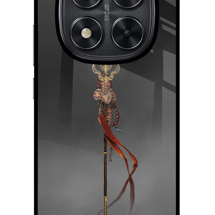 Shiv Trishul Redmi Note 14 Pro 5G Glass Case Back Cover by Casekaro
