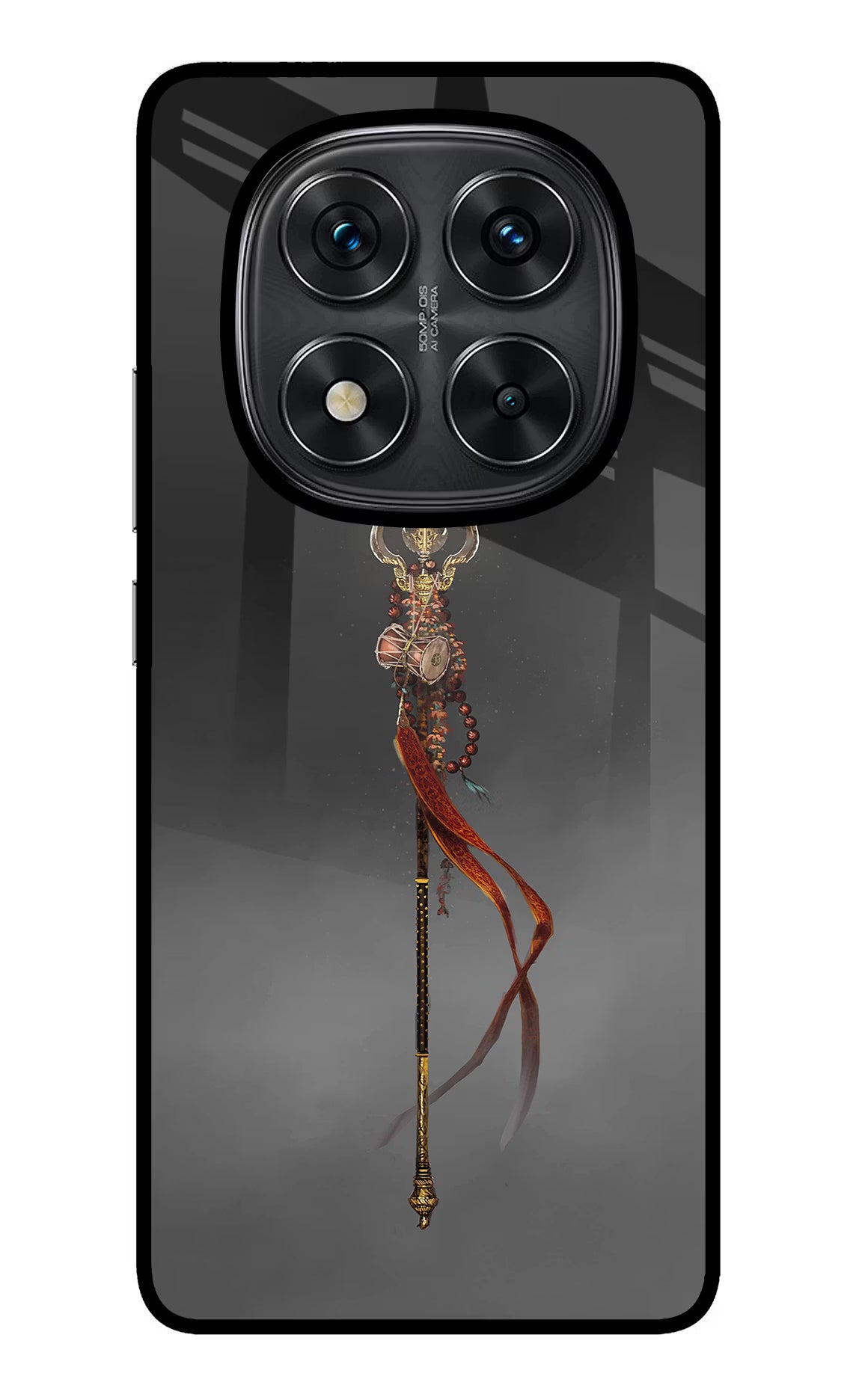 Shiv Trishul Redmi Note 14 Pro 5G Glass Case Back Cover by Casekaro
