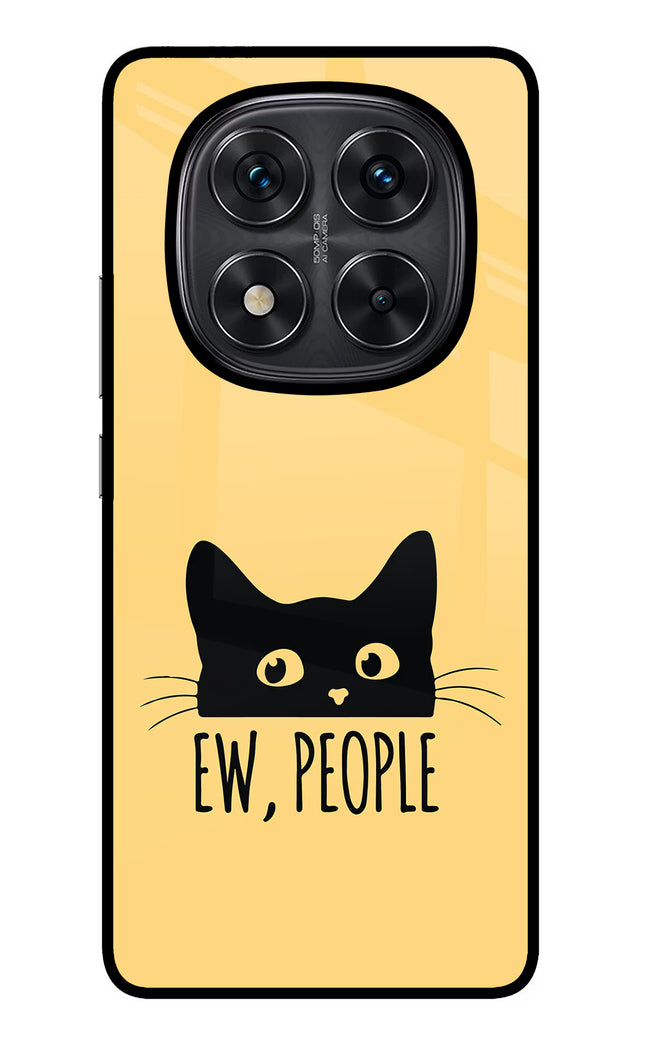 Ew People Catitude Redmi Note 14 Pro 5G Glass Case Back Cover by Casekaro