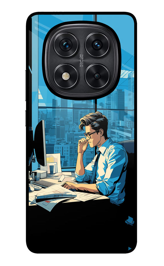 Focused Hustler (AI Generated) Redmi Note 14 Pro 5G Glass Case Back Cover by Casekaro