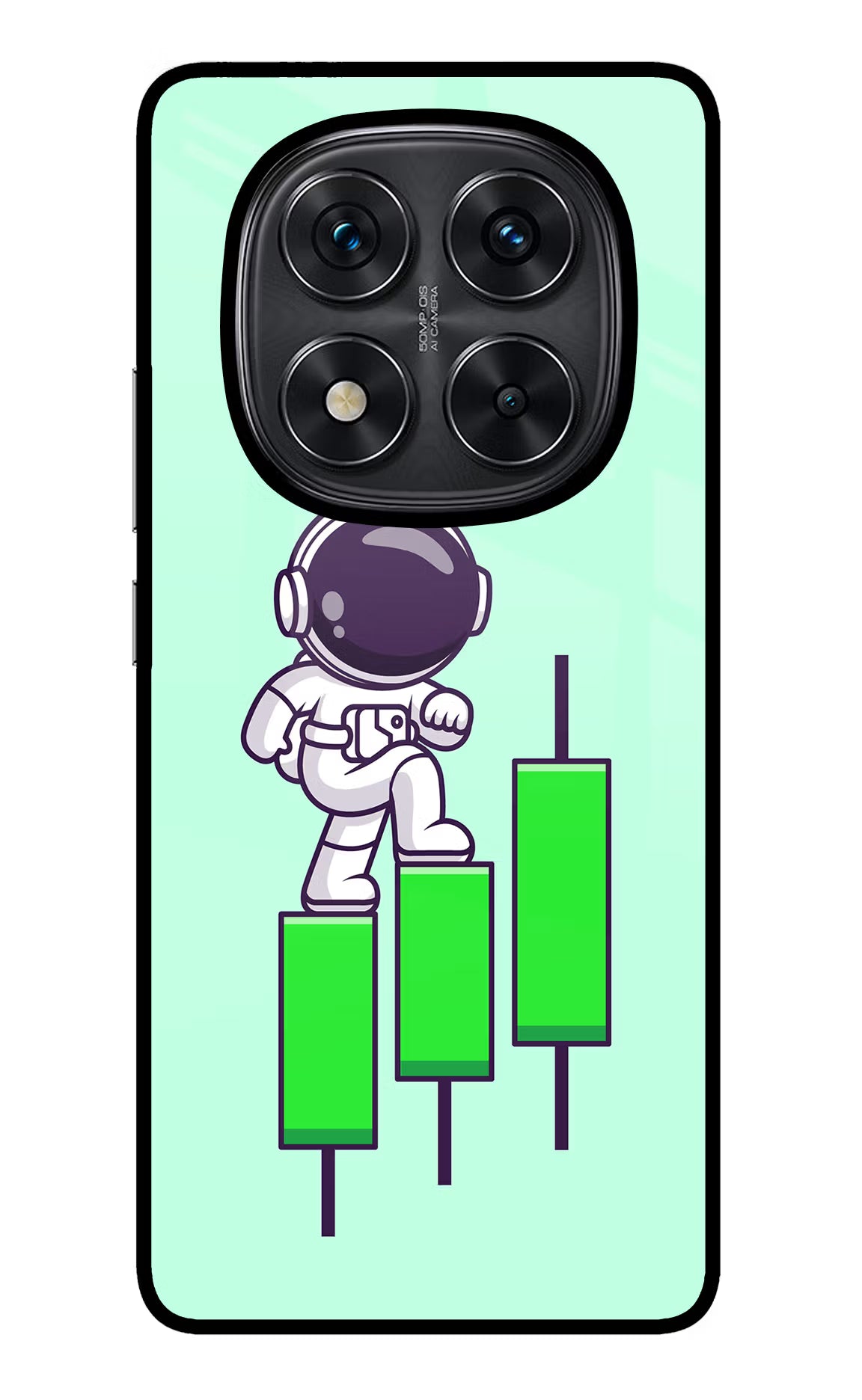 Astronaut Trader Redmi Note 14 Pro 5G Glass Case