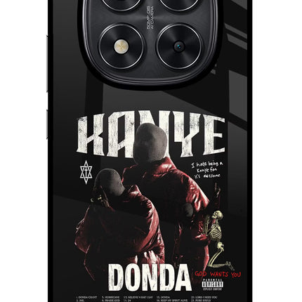 Donda Kanye West Redmi Note 14 Pro 5G Glass Case Back Cover by Casekaro