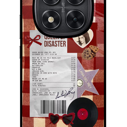 Queen of Disaster Redmi Note 14 Pro 5G Glass Case Back Cover by Casekaro