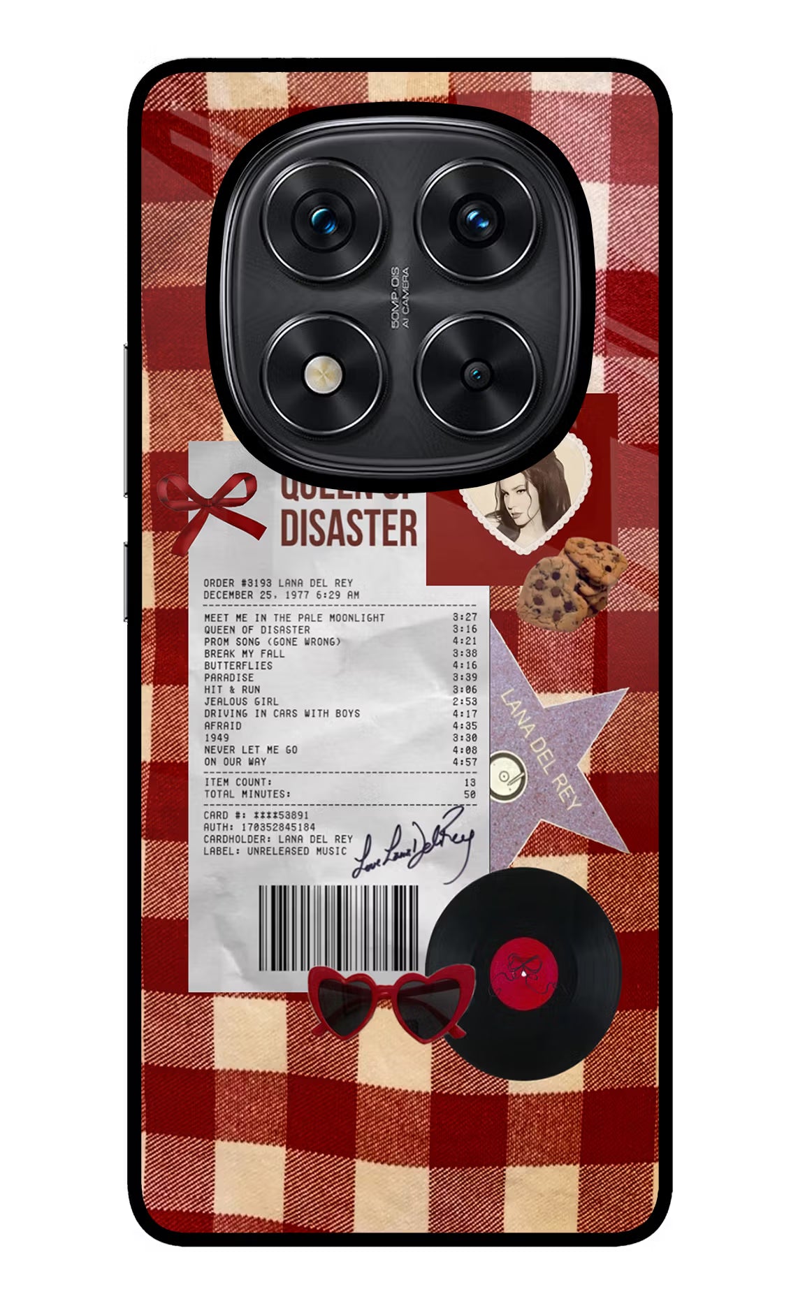 Queen of Disaster Redmi Note 14 Pro 5G Glass Case Back Cover by Casekaro