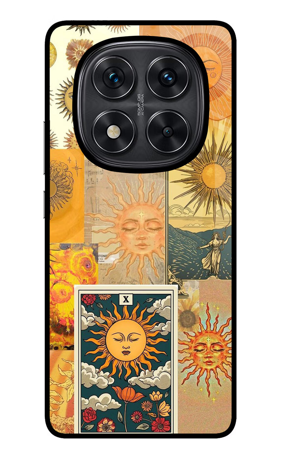 Sun Redmi Note 14 Pro 5G Back Cover, Glass case
