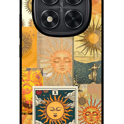Sun Redmi Note 14 Pro 5G Glass Case Back Cover by Casekaro