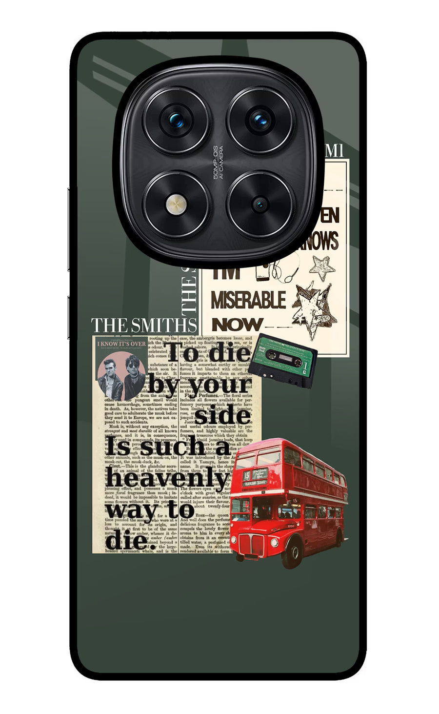 The Smiths Redmi Note 14 Pro 5G Back Cover, Glass case