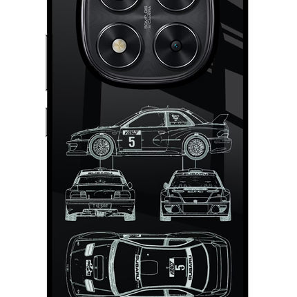WRC'99 Redmi Note 14 Pro 5G Glass Case Back Cover by Casekaro
