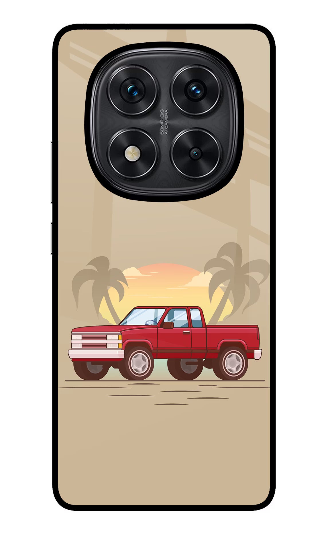 Desert Classic Drive Redmi Note 14 Pro 5G Glass Case Back Cover by Casekaro