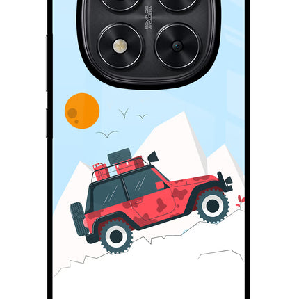 Mountain Trail Beast Redmi Note 14 Pro 5G Glass Case Back Cover by Casekaro