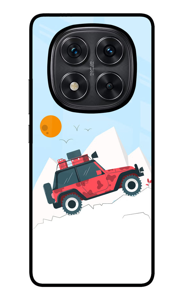 Mountain Trail Beast Redmi Note 14 Pro 5G Glass Case Back Cover by Casekaro