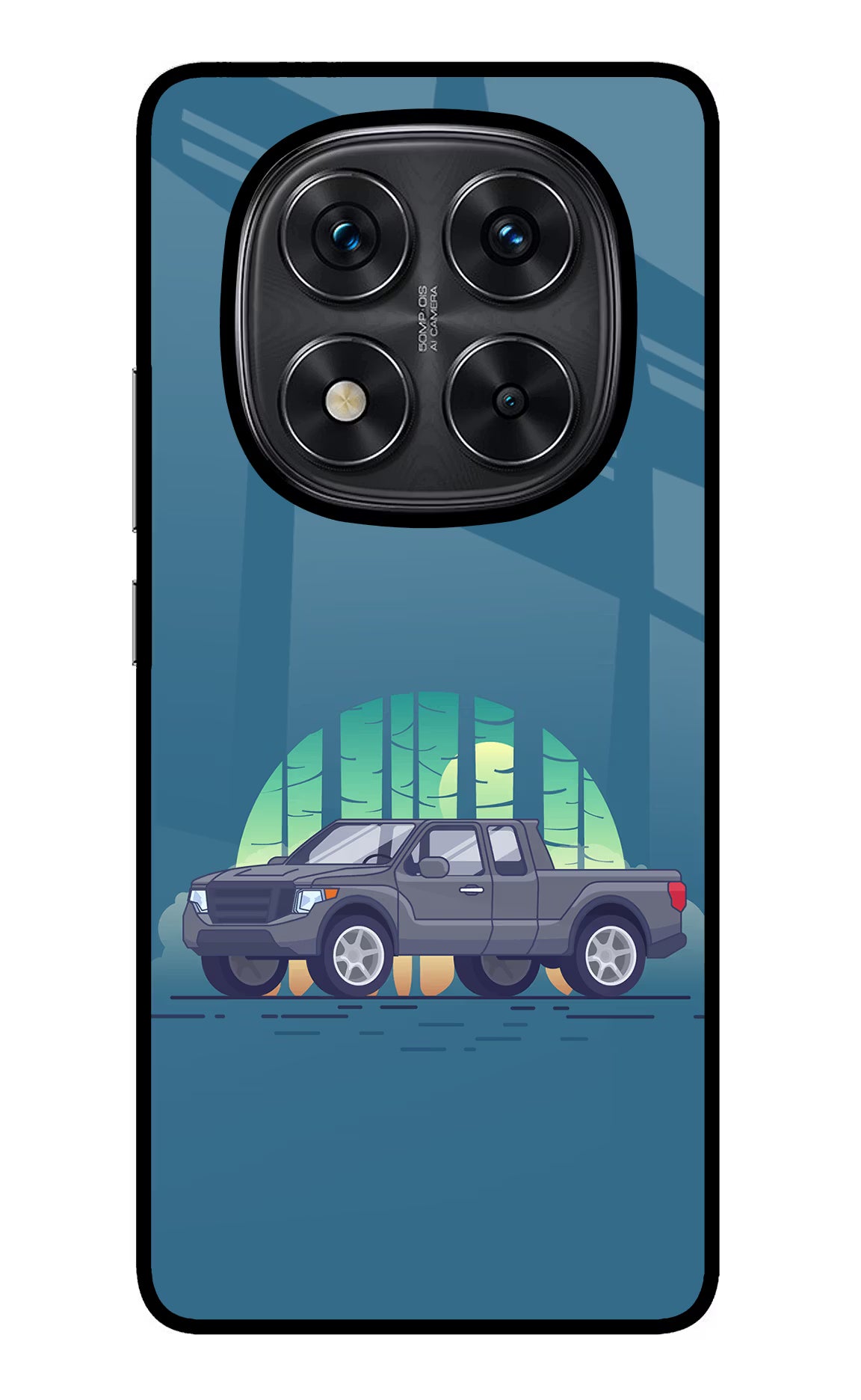 Retro Garage Vibe Redmi Note 14 Pro 5G Glass Case