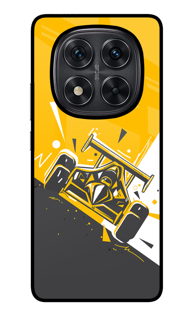 Track King Redmi Note 14 Pro 5G Glass Case Back Cover by Casekaro