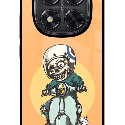 Undead Biker Redmi Note 14 Pro 5G Glass Case Back Cover by Casekaro