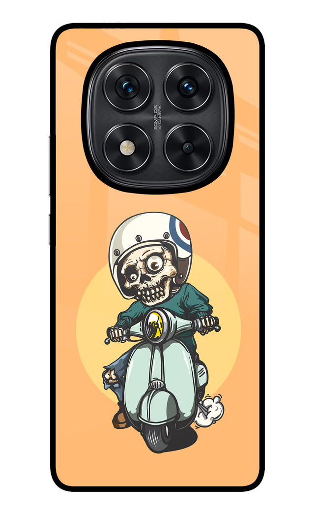 Undead Biker Redmi Note 14 Pro 5G Glass Case Back Cover by Casekaro