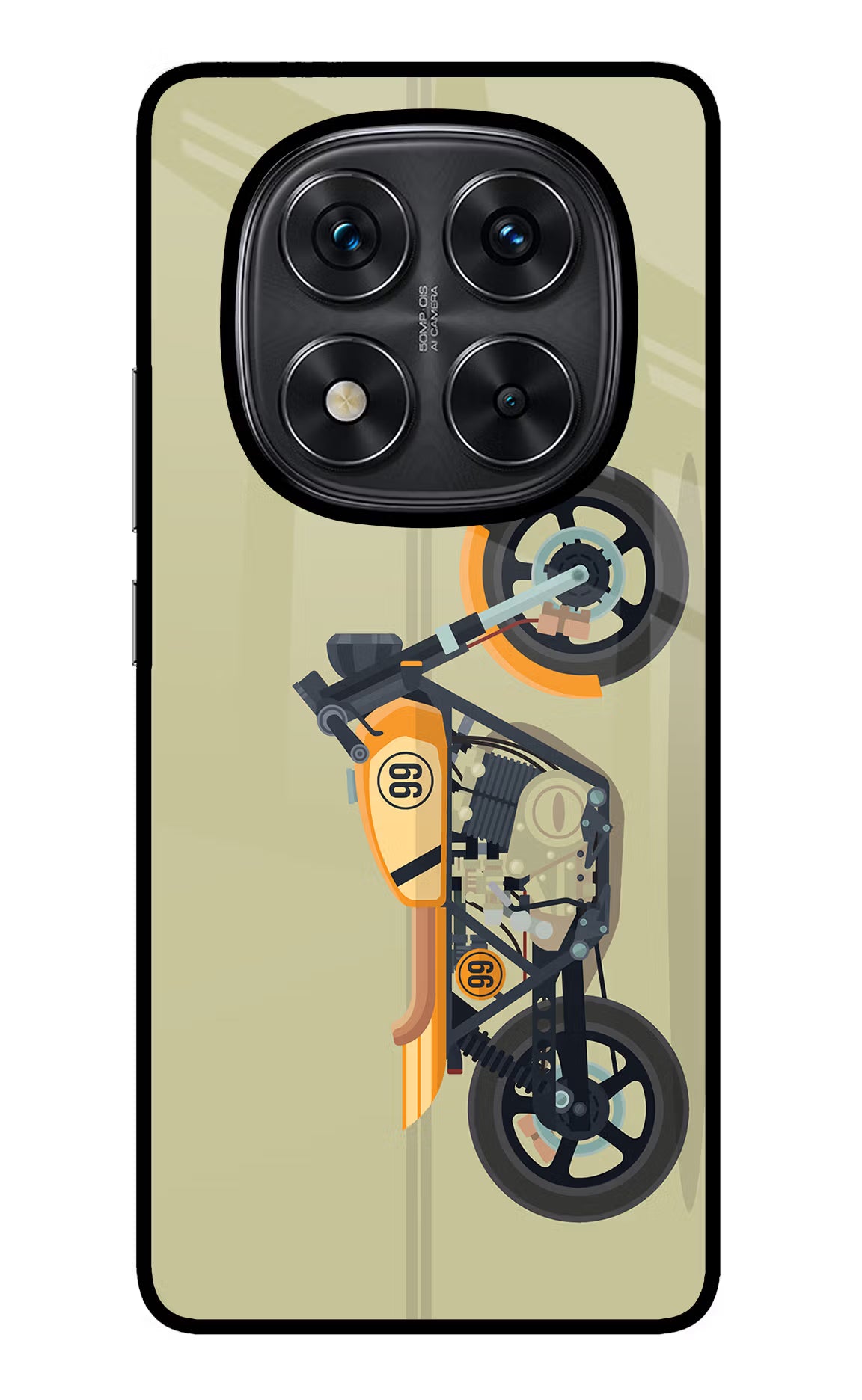 Vertical Speedster Redmi Note 14 Pro 5G Glass Case