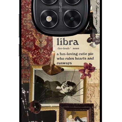 Libra Zodiac Redmi Note 14 Pro 5G Glass Case Back Cover by Casekaro