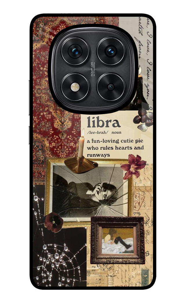 Libra Zodiac Redmi Note 14 Pro 5G Glass Case Back Cover by Casekaro
