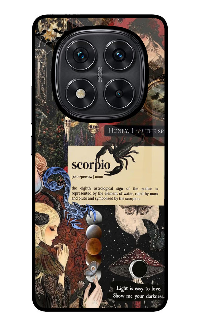 Scorpio Zodiac Redmi Note 14 Pro 5G Glass Case Back Cover by Casekaro