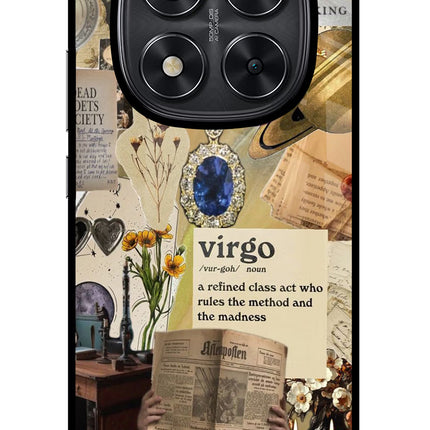 Virgo Zodiac Redmi Note 14 Pro 5G Glass Case Back Cover by Casekaro