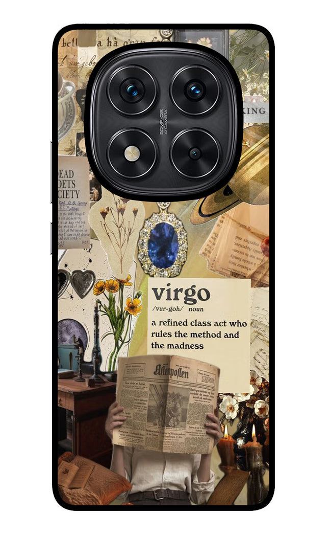 Virgo Zodiac Redmi Note 14 Pro 5G Glass Case Back Cover by Casekaro