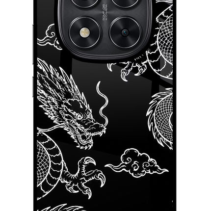 Twin Dragons Redmi Note 14 Pro 5G Glass Case Back Cover by Casekaro