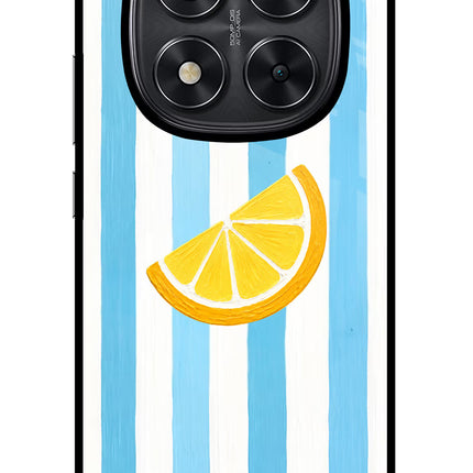 Summer Lemon Redmi Note 14 Pro 5G Glass Case Back Cover by Casekaro