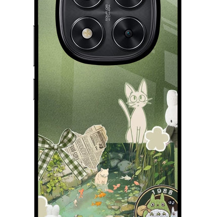 Aesthetic anime Redmi Note 14 Pro 5G Glass Case Back Cover by Casekaro