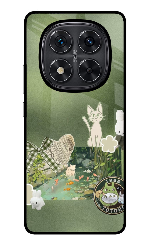 Aesthetic anime Redmi Note 14 Pro 5G Glass Case Back Cover by Casekaro