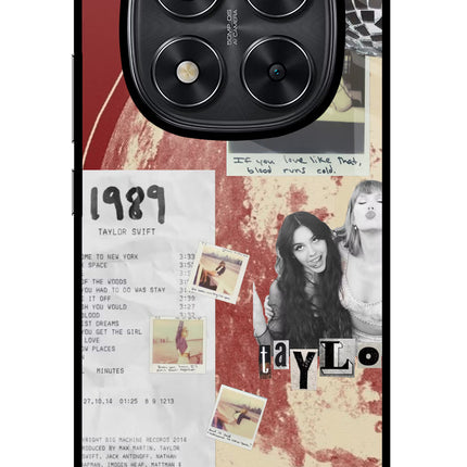 Taylor Swift Redmi Note 14 Pro 5G Glass Case Back Cover by Casekaro