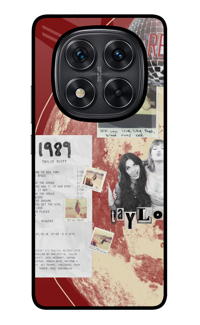 Taylor Swift Redmi Note 14 Pro 5G Glass Case Back Cover by Casekaro
