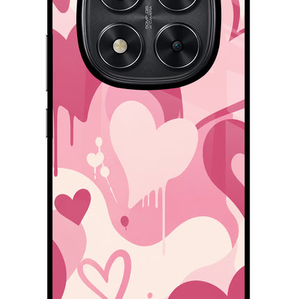Hearty case Redmi Note 14 Pro 5G Glass Case Back Cover by Casekaro