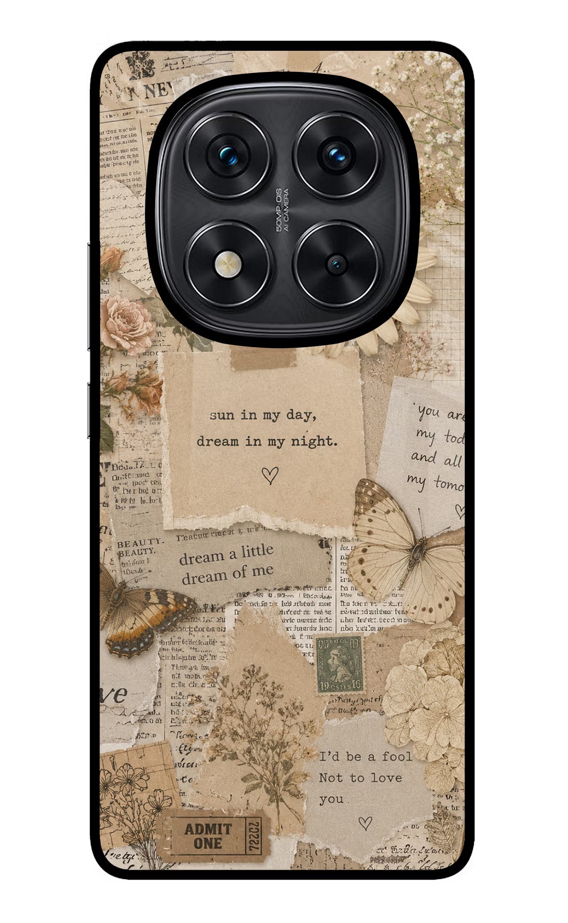 Vintage case Redmi Note 14 Pro 5G Glass Case