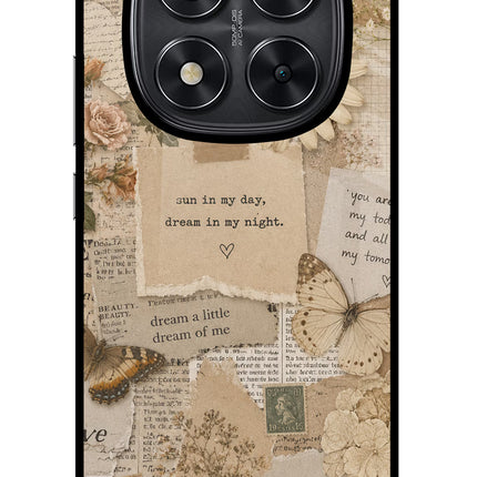 Vintage case Redmi Note 14 Pro 5G Glass Case Back Cover by Casekaro