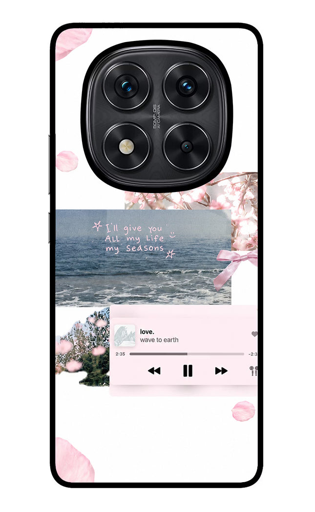 Wave to earth Redmi Note 14 Pro 5G Glass Case Back Cover by Casekaro