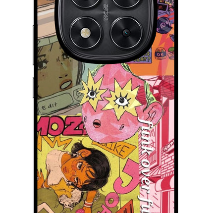 Funkover Redmi Note 14 Pro 5G Glass Case Back Cover by Casekaro