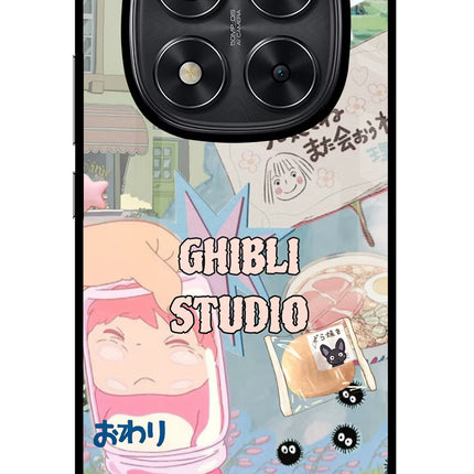 Studio Ghibli Redmi Note 14 Pro 5G Glass Case Back Cover by Casekaro