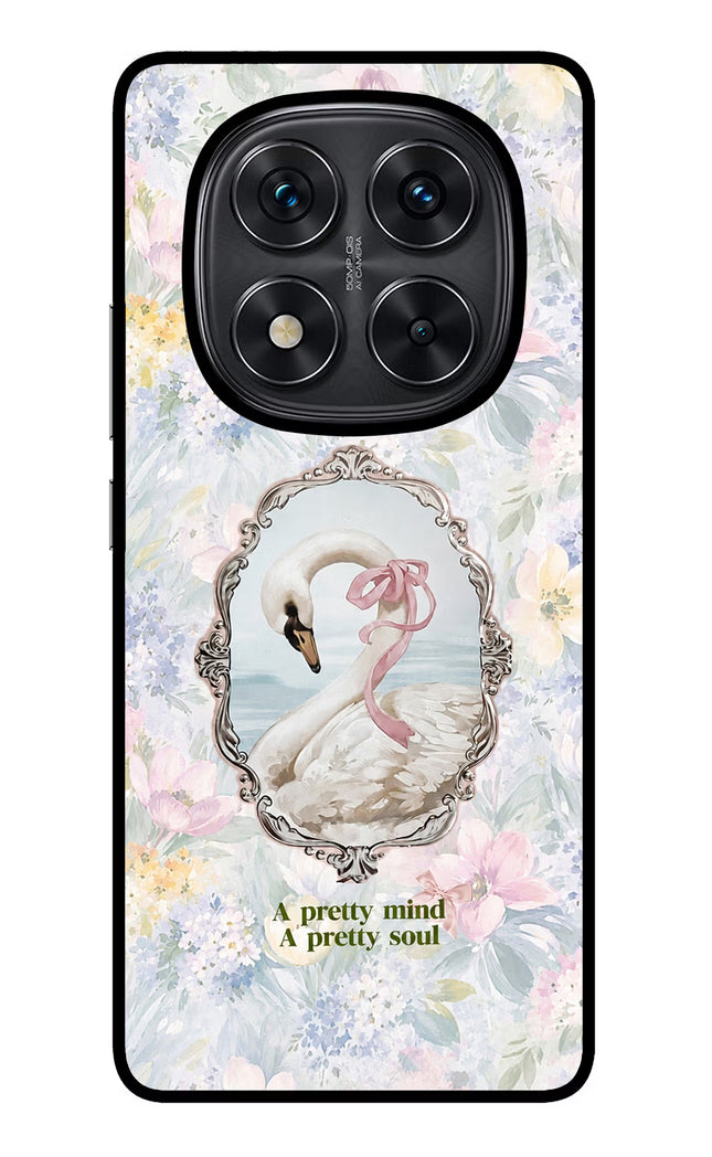 Pretty Mind Pretty Soul Redmi Note 14 Pro 5G Glass Case Back Cover by Casekaro