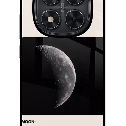 Moon Phase Redmi Note 14 Pro 5G Glass Case Back Cover by Casekaro