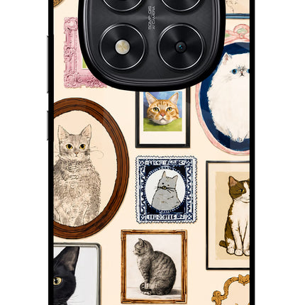 Mirror Cats Redmi Note 14 Pro 5G Glass Case Back Cover by Casekaro