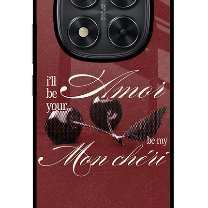 Velvet Cherry Redmi Note 14 Pro 5G Glass Case Back Cover by Casekaro