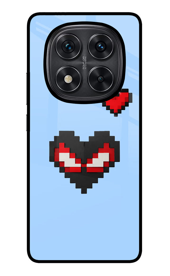 Peter Heart Redmi Note 14 Pro 5G Glass Case Back Cover by Casekaro