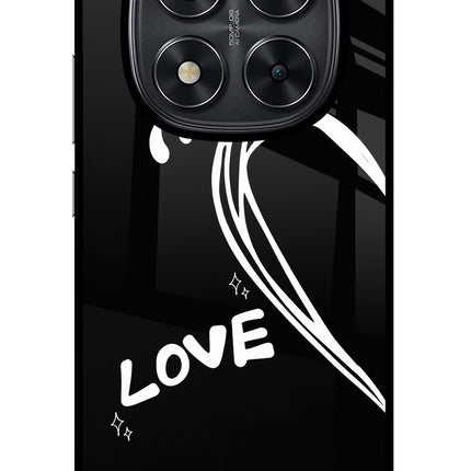 Love Line Redmi Note 14 Pro 5G Glass Case Back Cover by Casekaro