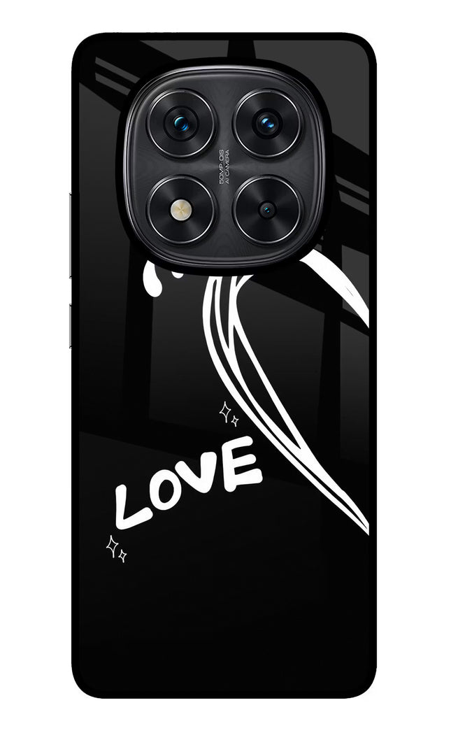 Love Line Redmi Note 14 Pro 5G Glass Case Back Cover by Casekaro